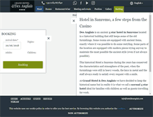 Tablet Screenshot of hoteldesanglais.com